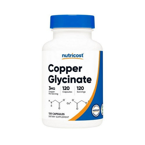Copper Glycinate Capsules 120 Count by Nutricost