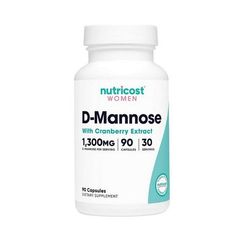 Women D-Mannose With Cranberry Extract 90 Count by Nutricost