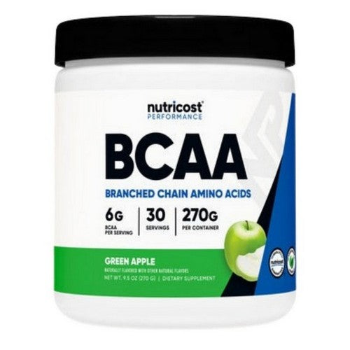BCAA Powder Green Apple 30 Serving by Nutricost