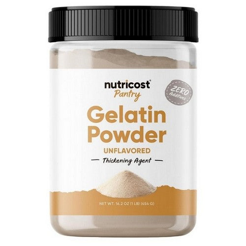 Pantry Gelatin Powder Unflavored 1 Lb by Nutricost