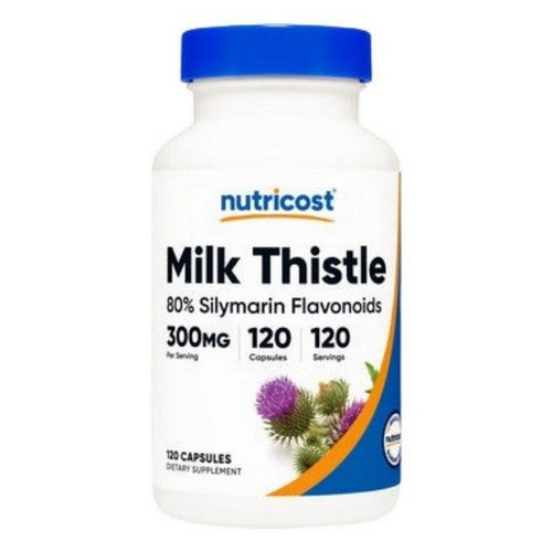 Milk Thistle 80% Silymarin 50:1 Capsules 120 Count by Nutricost