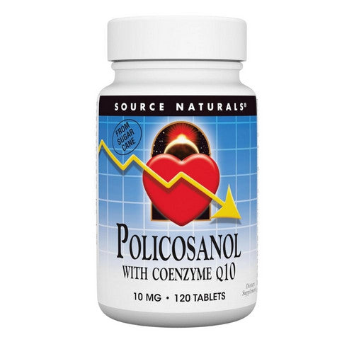 Policosanol w/CoQ10 120 Tabs by Source Naturals
