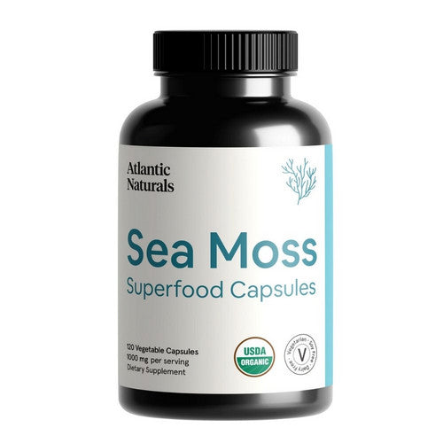 Organic Sea Moss Superfood 120 Capsules by Atlantic Naturals