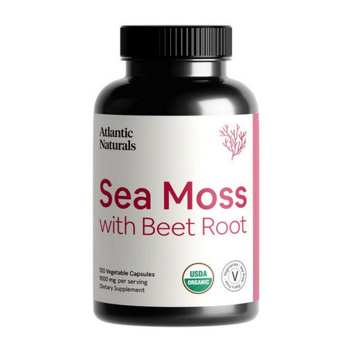 Organic Sea Moss with Beet Root 120 Capsules by Atlantic Naturals