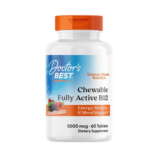 Chewable Fully Active B12 Mixed Berries 60 Tablets by Doctors Best