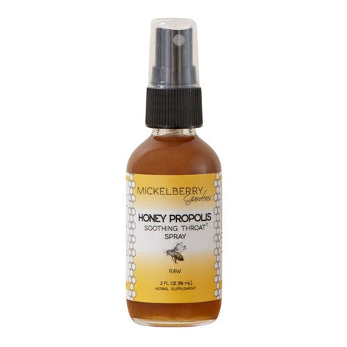 Honey Propolis Soothing Throat Spray 2 Oz by Mickelberry Gardens