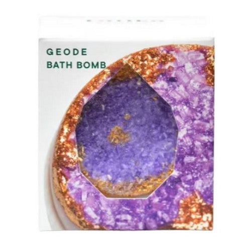 Geode Bath Bomb Amethyst 1 Count by Latika Soap