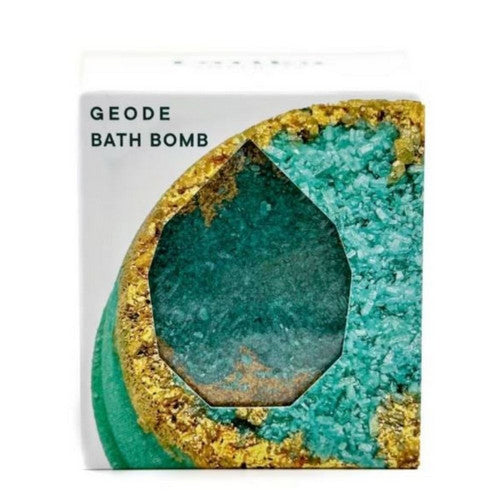 Geode Bath Bomb Emerald 1 Count by Latika Soap