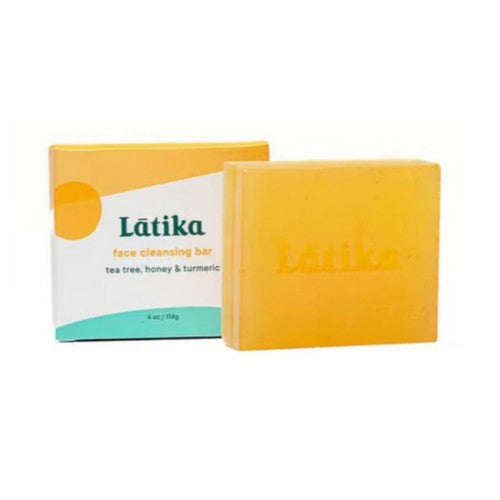 Facial Bar Soap Tea Tree Honey And Turmeric 4 Oz by Latika Soap
