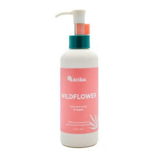 Hand And Body Cream Wildflower 7 Oz by Latika Soap