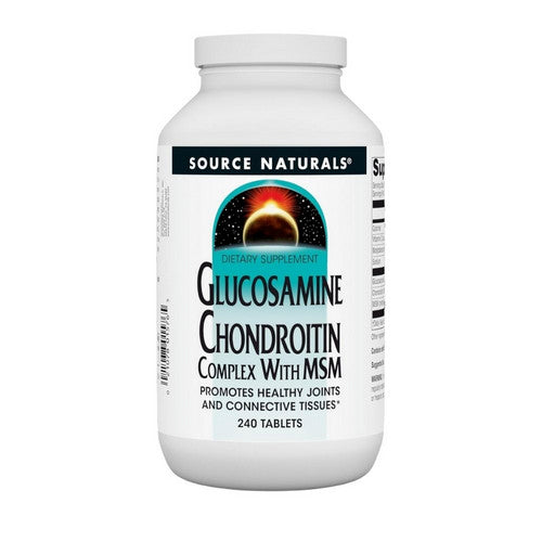 Glucosamine Chondroitin with MSM 240 tabs by Source Naturals