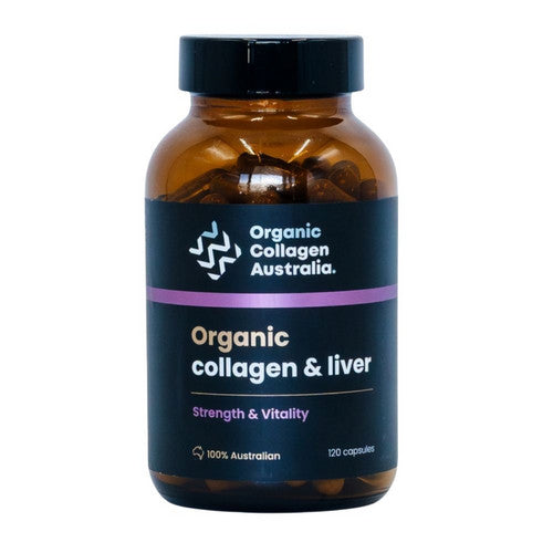 Pure Collagen With Liver 120 Capsules by Organic Collagen Australia