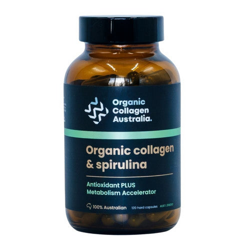 Pure Collagen With Spirulina 120 Capsules by Organic Collagen Australia