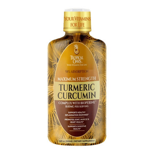 Turmeric Curcumin 32 Day Supply 32 Oz by Tropical Oasis
