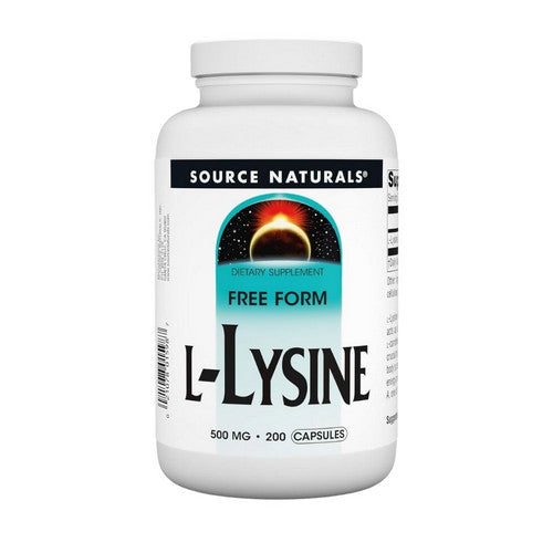 L-Lysine 200 Caps by Source Naturals