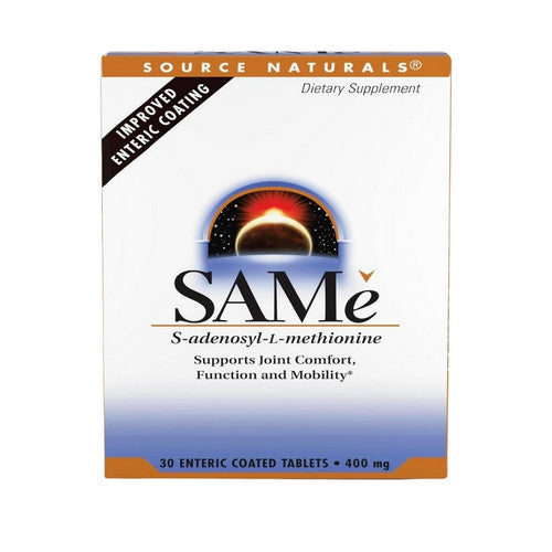 Same (S-Adenosyl-L-Methionine) 30 Tabs by Source Naturals