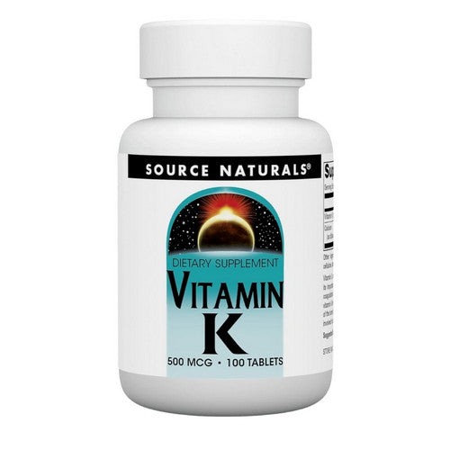 Vitamin K 100 Tabs by Source Naturals