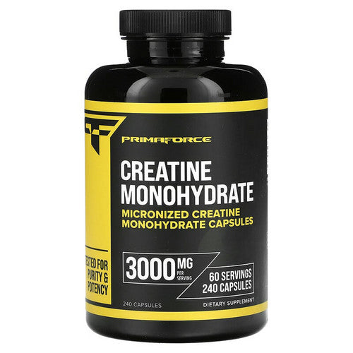 Creatine Monohydrate Capsules 240 Count by Primaforce