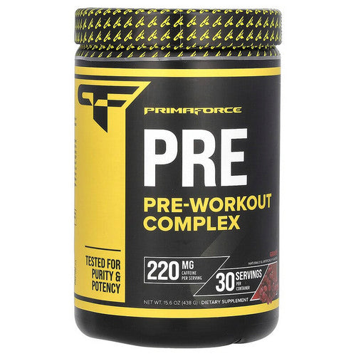 Pre-Workout Complex Powder Grape 30 Servings by Primaforce