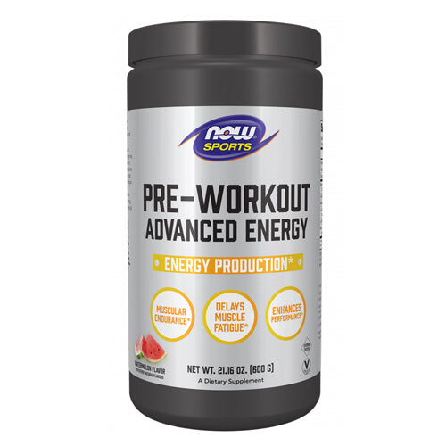 Pre-Workout Advanced Energy Powder 600 Grams by Now Foods