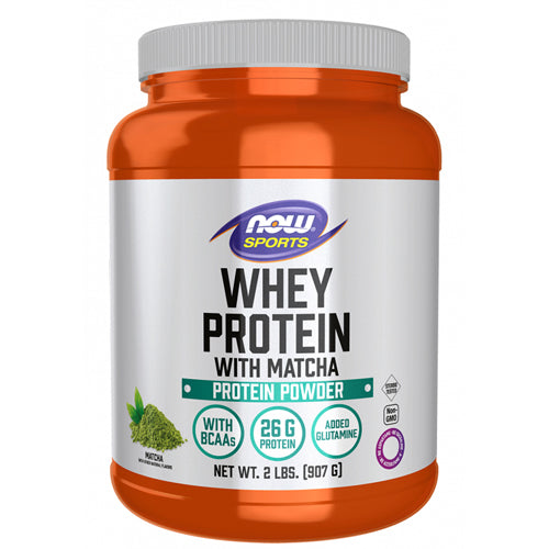 Whey Protein With Matcha Powder 2 Lbs by Now Foods