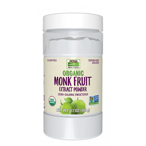 Organic Powder Monk Fruit Extract 3.7 Oz by Now Foods