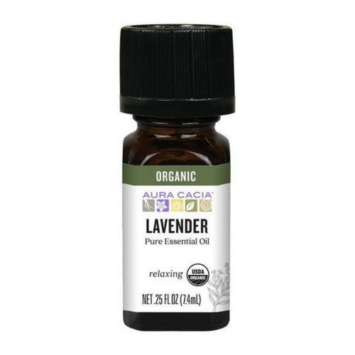 Aura Cacia Organic Lavender Essential Oil 0.25 Oz by Aura Cacia