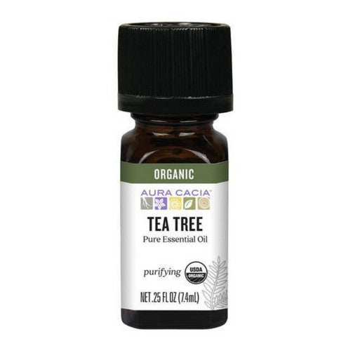 Aura Cacia Organic Tea Tree Essential Oil 0.25 Oz by Aura Cacia