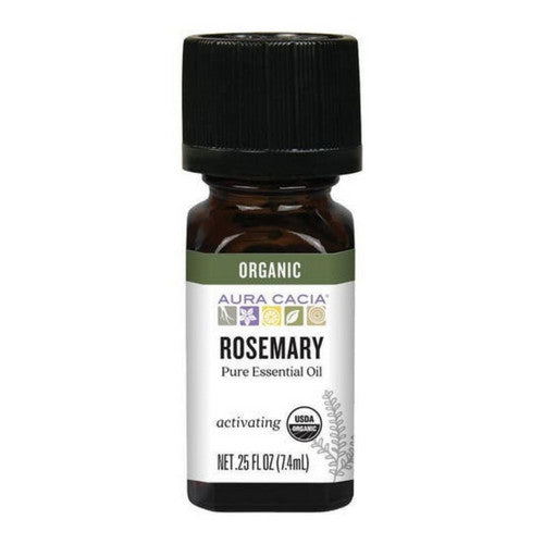 Aura Cacia Organic Rosemary Essential Oil 0.25 Oz by Aura Cacia
