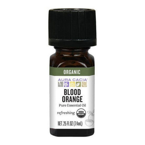 Organic Blood Orange Essential Oil 0.25 Oz by Aura Cacia