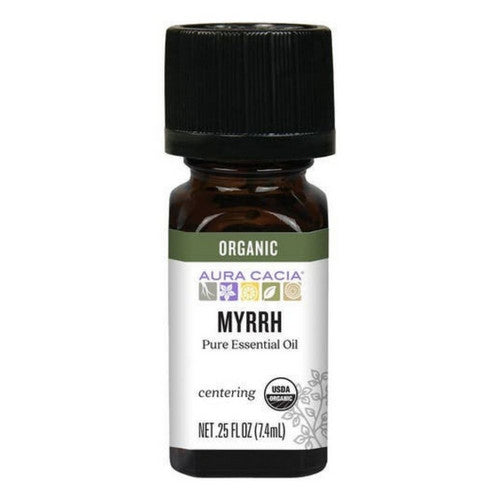Organic Myrrh Essential Oil 0.25 Oz by Aura Cacia