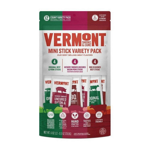 Vermont Smoke And Cure Mini Stick Variety Pack 12 Count by Vermont Smoke