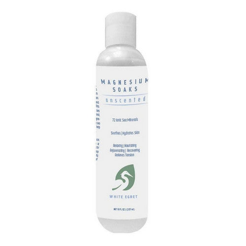 White Egret Unscented Magnesium Soak 8 Oz by White Egret