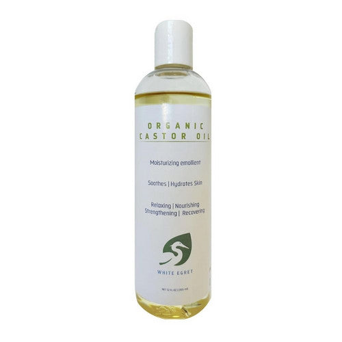 White Egret Organic Castor Oil 12 Oz by White Egret
