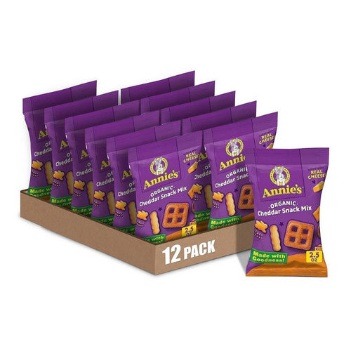 Annies Organic Cheddar Snack Mix 2.5 Oz by Annie's Homegrown