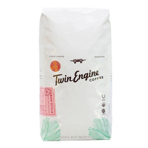 Organic Cuban Style Dark Ground Coffee 2.2 Lbs by Twin Engine Coffee