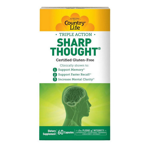Triple Action Sharp Thought 60 Capsules by Country Life