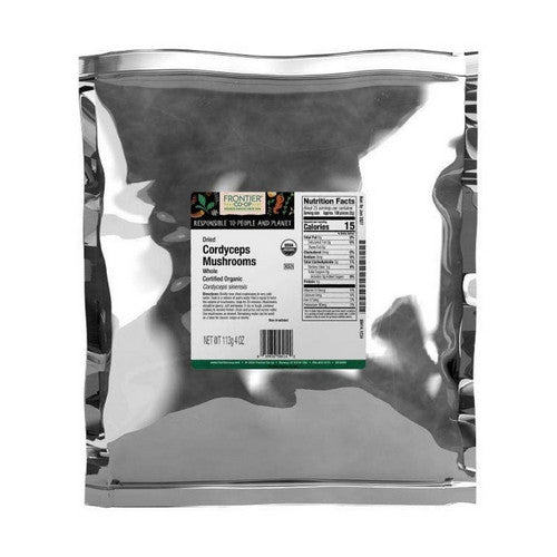 Organic Dried Whole Cordyceps Mushrooms 0.25 Lb by Frontier Co-op