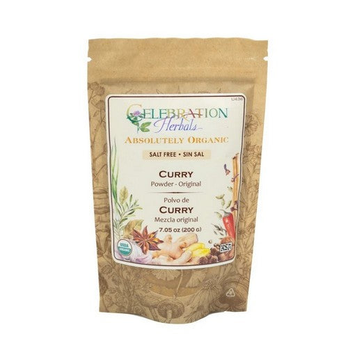 Organic Curry Powder Original Blend Salt Free 16 Oz by Celebration Herbals