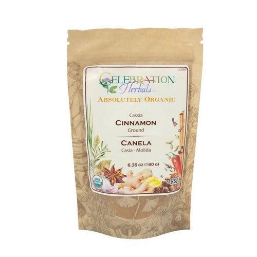 Organic Cinnamon Cassia Powder 16 Oz by Celebration Herbals