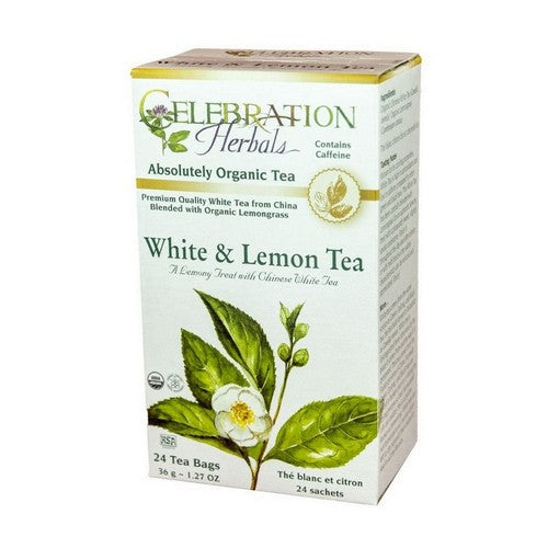 Organic White And Lemon Tea 24 Bags by Celebration Herbals