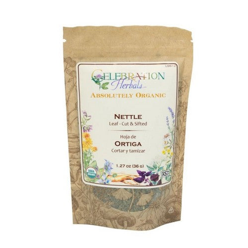 Organic Nettle Leaf Cut And Shifted 36 Grams by Celebration Herbals