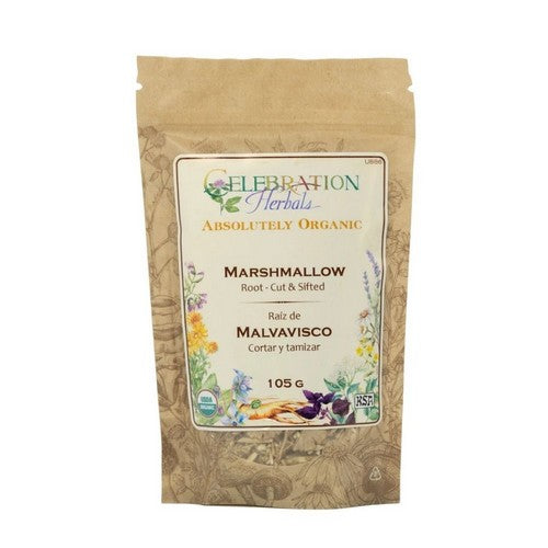 Organic Marshmallow Root Cut And Shifted 105 Grams by Celebration Herbals