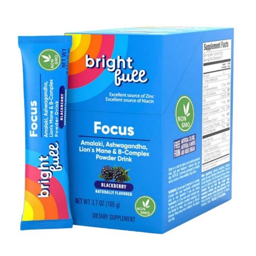 Focus Drink Mix Blackberry 0.17 Oz by Brightfull