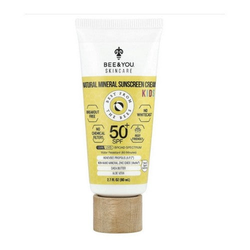 SPF 50 Natural Mineral Sunscreen For Kids 2.7 Oz by Bee & You