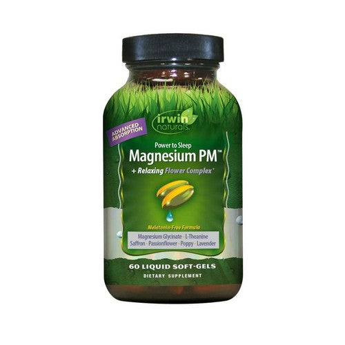 Magnesium Pm Plus Relaxing Flower Complex 60 Count by Irwin Naturals