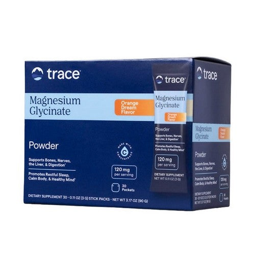 Magnesium Glycinate Stick Pak Orange Dream 30 Count by Trace Minerals