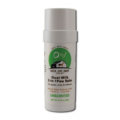 Goat Milk Dog Paw Balm Unscented 2.25 Oz by O MY!