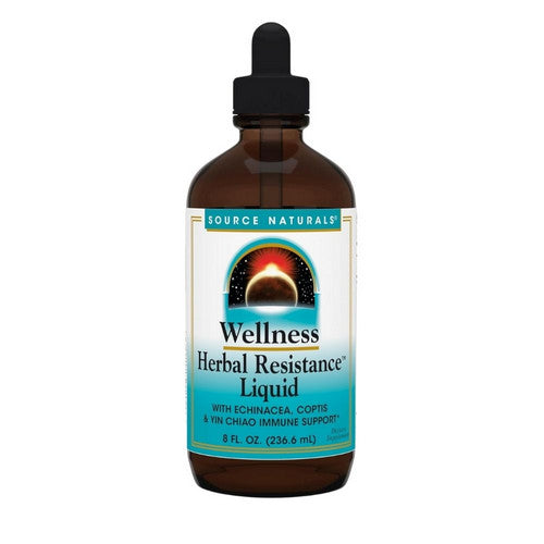 Wellness Herbal Resistance Liquid Standard Formula 8 Fl Oz by Source Naturals