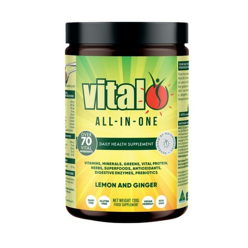 All In One Daily Health Supplement Lemon And Ginger 120 Grams by Vital